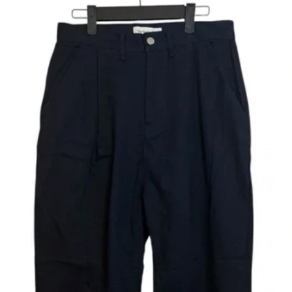 The Frankie Shop Navy Blue Pleated Trousers NWOT